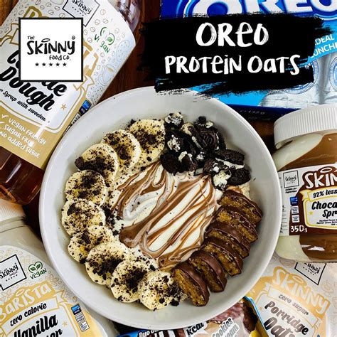 Oreo Protein Oats Overnight Oats Skinny Food Co Theskinnyfoodco