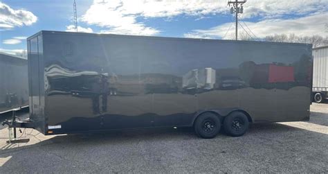 2023 Titanium 8 5X24 BlackOut PolyCor Ext Enclosed Trailer Car Hauler