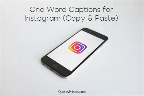 555 Best One Word Instagram Captions 2024 Copy Paste