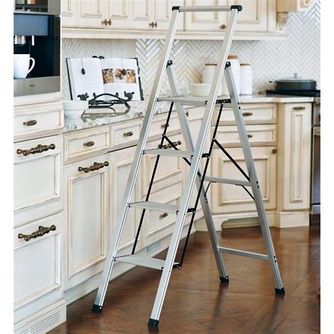 Ultralight Slimline 4 Step Ladder Kitchen Step Ladder 4 Step Ladder