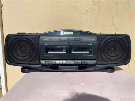 BLACK BOOMBOX JVC RC X610 Cassette Portable System Player EUR 25 00