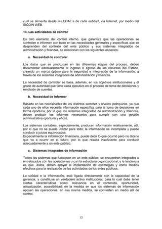 Marco Conceptual De Control Interno Gubernamental Pdf