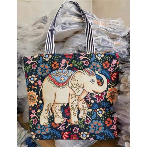 Jual Totebag Kanvas Jumbo Totebag Etnik Thailand Totebag Wanita