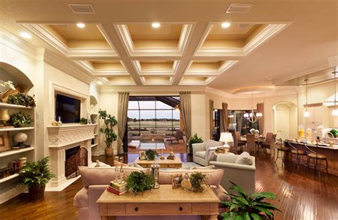 Beautiful Traditional Coffered Ceiling Living Rooms Home Design Lover