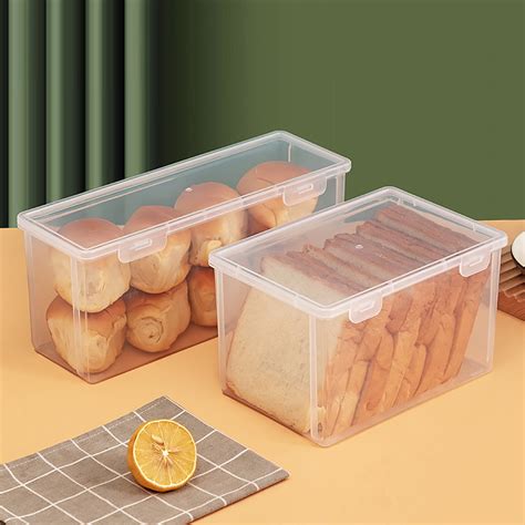 Aihimol Airtight Bread Storage Containers Bread Box Plastic Reusable