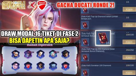 Draw Event Mlbb X Ducati Di Round Cuma Modal Tiket Untuk Panen