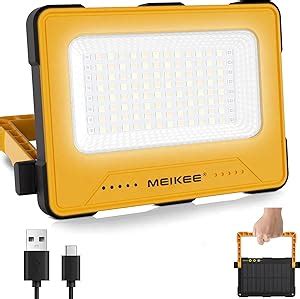 Meikee Lampe Led Rechargeable Projecteur Led W Super Brillante