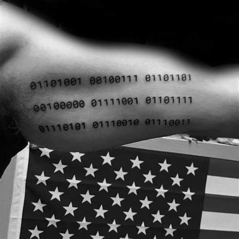 30 Binary Tattoo Designs For Men 2023 Inspiration Guide