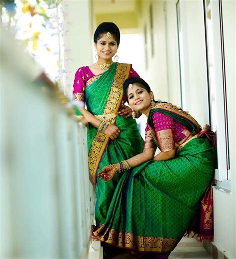 25 Best Looking For Light Green Dark Green Bridal Silk Sarees