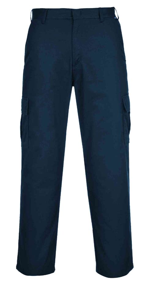 Portwest C701 Men Work Trousers Navy Polycotton North Sea Workwear