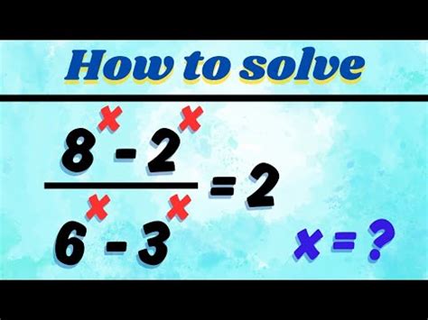 A Nice Exponential Problem Bulgarian Math Olympiad Question Can