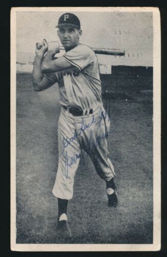 S Pittsburgh Pirates Team Issue Postcard Jerry Lynch Autographed