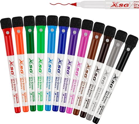 ABEIER Whiteboard Pens Whiteboard Markers 12 Magnetic Whiteboard Pens