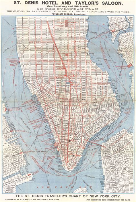 Lower Manhattan 1879 York Map Map Of New York Manhattan Map