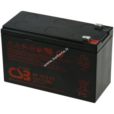 Csb Batterie Au Plomb Gp F A O Pour Apc Back Ups Bk V Ah