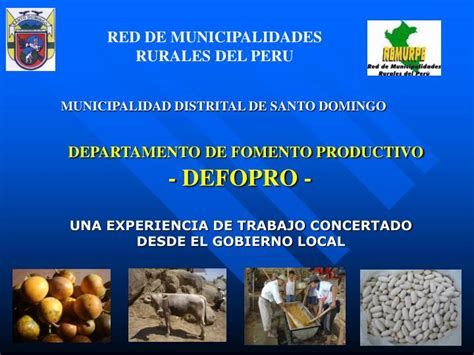 Ppt Departamento De Fomento Productivo Defopro Powerpoint