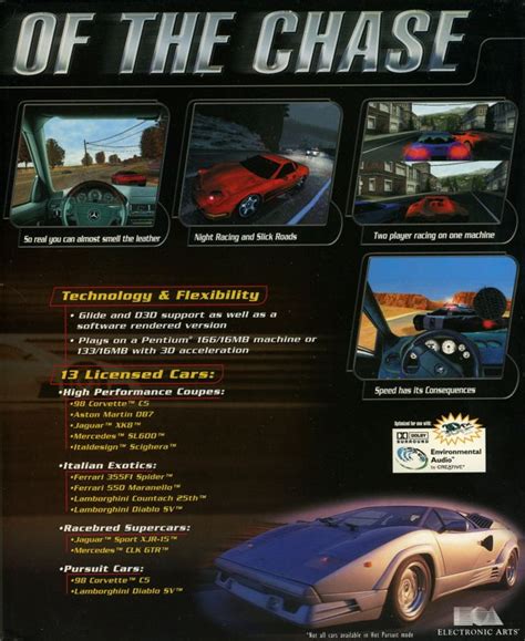 Need For Speed III Hot Pursuit 1998 PlayStation Box Cover Art