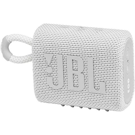 Jbl Go 3 Portable Wireless Bluetooth Speaker White Jblgo3wht