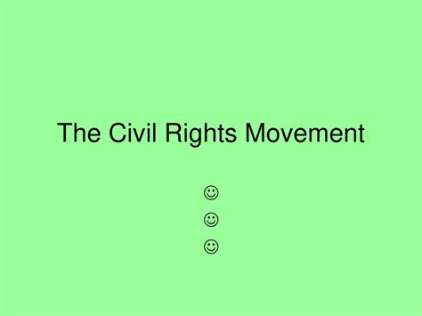 The Civil Rights Movement Ppt Download