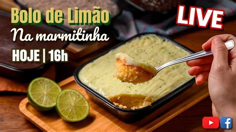 LIVE BOLO DE LIMÃO NA MARMITINHA CHEF SILVIA NICOLAU YouTube