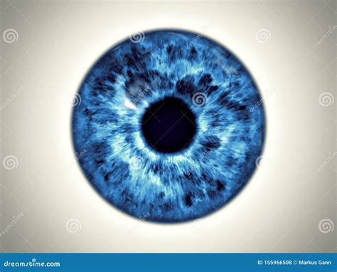 Blue eye iris stock illustration. Illustration of black - 155966508