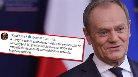 Premier Donald Tusk Bud Et Do Ko Ca Tygodnia Szybsza Wyp Ata