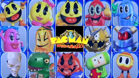 Pac Man World Rally All Playable Characters 1st Place Youtube