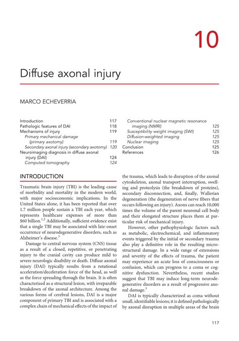 (PDF) Diffuse axonal injury