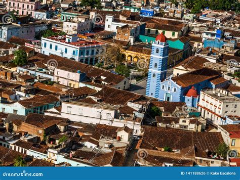 Aerial View Of Sancti Spiritus City Cuba Editorial Photo Image Of