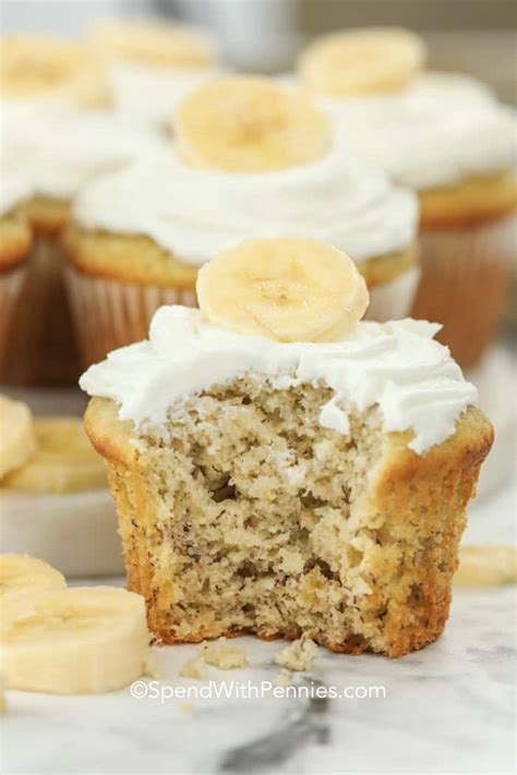 Easy Banana Cupcakes With Cream Cheese Frosting Banana Poster