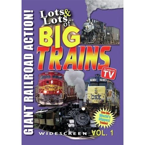 Lots And Lots Of Big Trains Volume 1 Giant Railroad Action Walmart