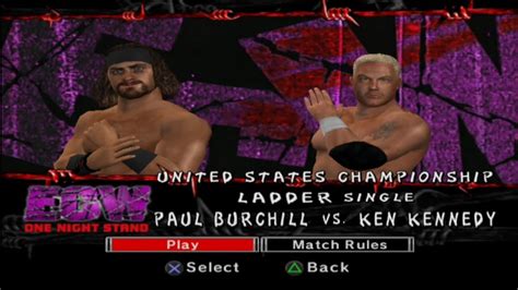 WWE SmackDown Vs Raw 2007 Paul Burchill Vs Mr Kennedy Ladder Match