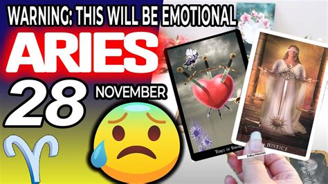 Aries ♈️ 🔴warning This Will Be Emotional😰horoscope For Today November