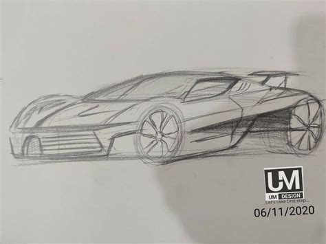 Bugatti hypercar sports car concept by UMDESIGN | Bugatti, Car sketch ...