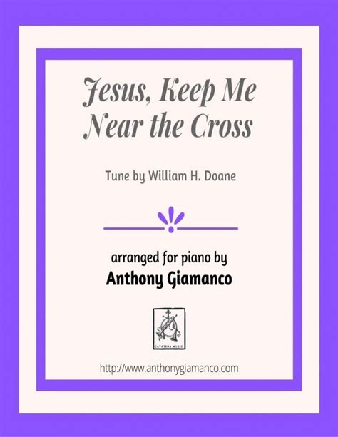 Jesus Keep Me Near The Cross Piano Solo Sheet Music William H Doane Piano Solo