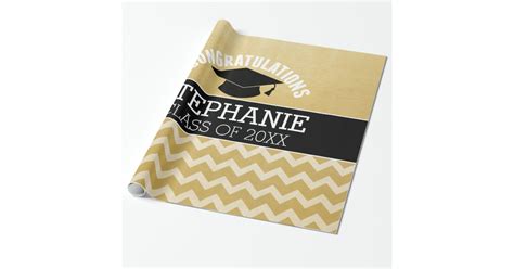 Congratulations Graduate - Personalized Graduation Wrapping Paper | Zazzle