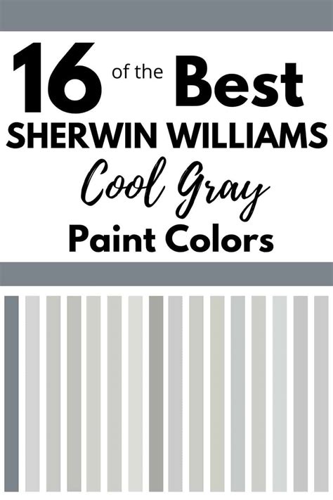 16 Cool Gray Paint Colors - Sherwin Williams - West Magnolia Charm