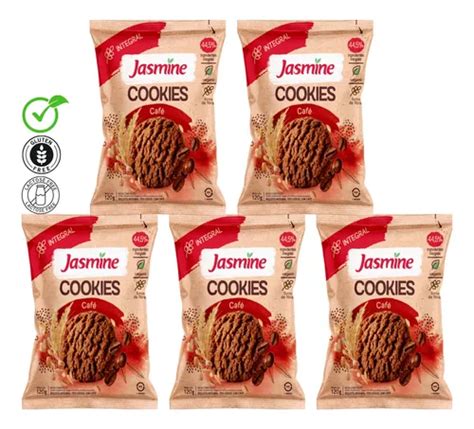 Kit Cookies Caf Integral Vegano Sem Lactose Jasmine G Mercadolivre