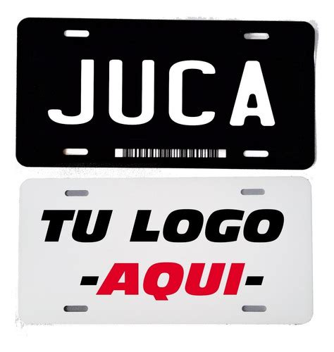 Placas Para Auto Personalizadas Meses Sin Intereses