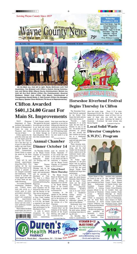 Wayne County News 09 08 10 By Chester County Independent Issuu