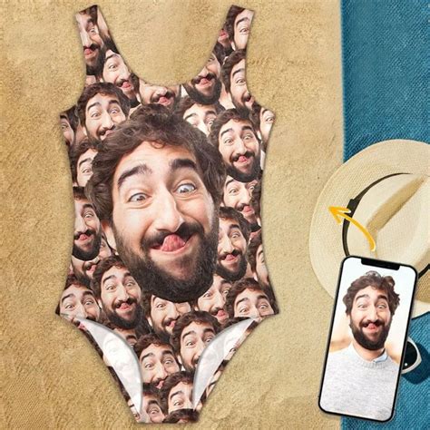 Upload Face Photo Swimsuit Custom Face Swimsuit Personalized Photo Women S Bathing Suit Bikini