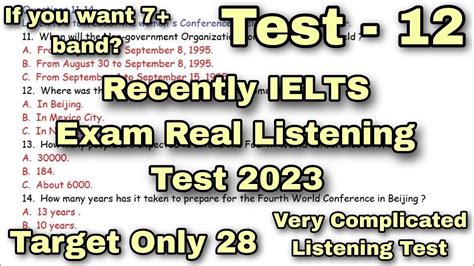 18 February Hard Listening Test 2023 Ielts Academic Listening Test