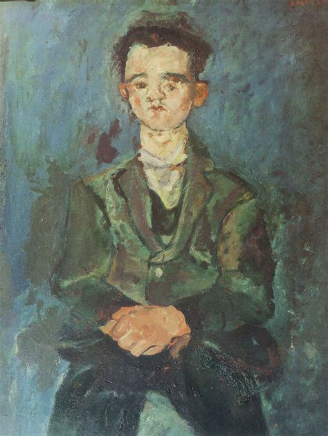 Portrait D Un Gar On En Bleu Soutine Huile Sur Toile Flickr