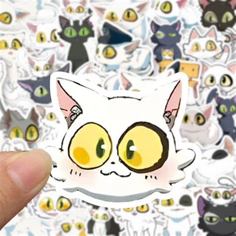 Suzume pegatinas de dibujos animados de gatos Kawaii para niños y niñas