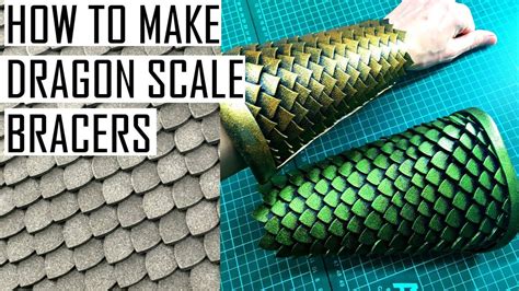 HOW TO MAKE DRAGON SCALE BRACERS DIY YouTube