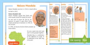 Ks1 Nelson Mandela Differentiated Fact File Black History