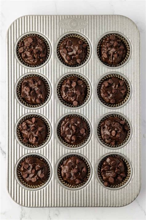 Double Chocolate Cake Mix Muffins - Build Your Bite