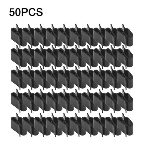 CPAN 50pcs Solar Panel Photovoltaic Frame Wire Clips PV Cable Clamp For