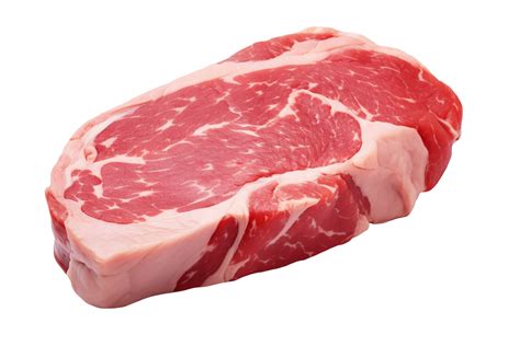 A piece of raw meat on a transparent background, AI Generative 32332323 PNG