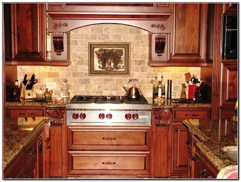 Cherry Kitchen Cabinets Backsplash Ideas Kitchen Home Design Ideas